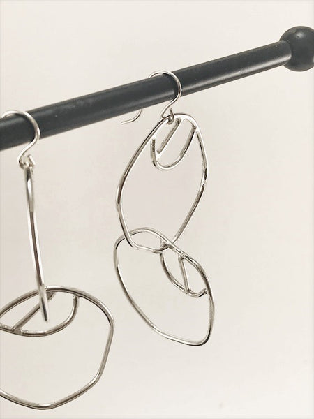 Double Hanging Hoops