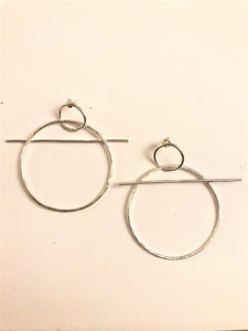 Dangle Hoop "Sauda" Earrings (High Bar)